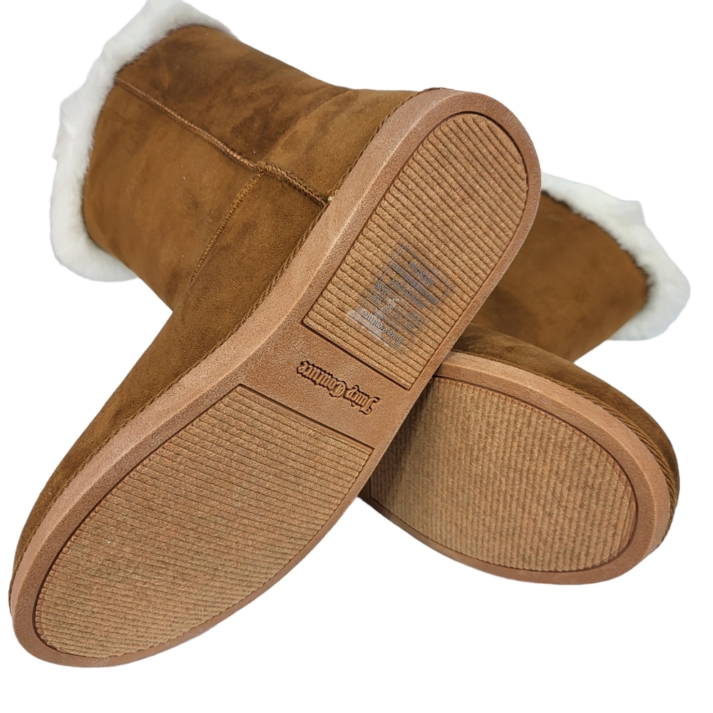 Juicy Couture Koded Faux Fur Winter Boots Cognac Micro 7 - Picture 8 of 8
